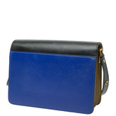 マルニ トランク ショルダーバッグ ブルー ブラック レザー レディース MARNI 【中古】